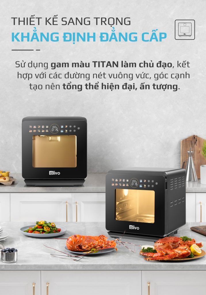 Nồi Chiên Hấp Đa Năng OLIVO SF1600