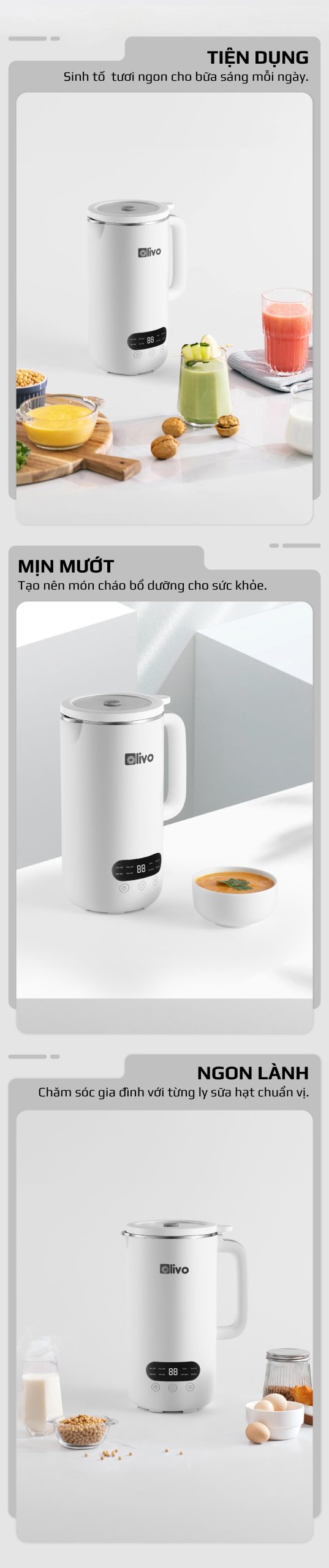 Máy Làm Sữa Hạt OLIVO CB1000