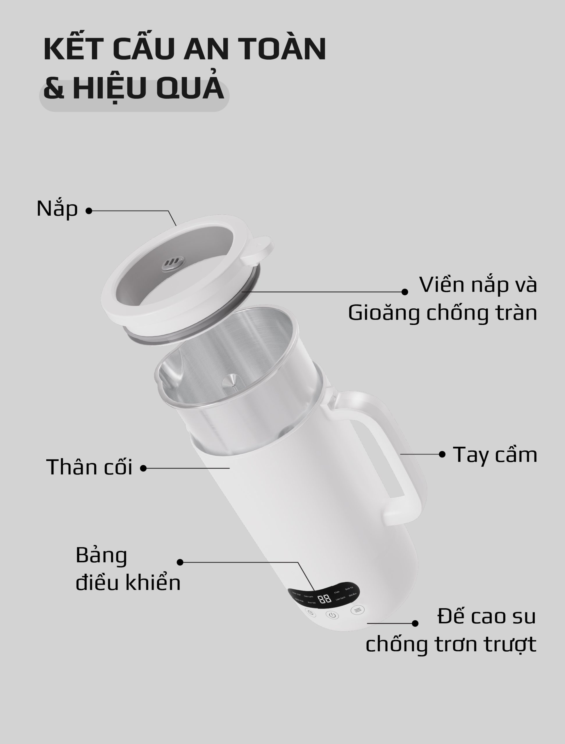 Máy Làm Sữa Hạt OLIVO CB1000