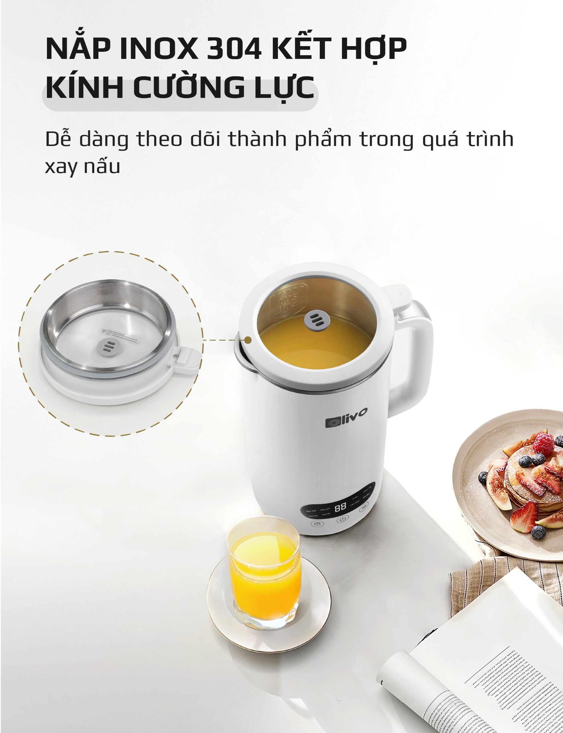 Máy Làm Sữa Hạt OLIVO CB1000