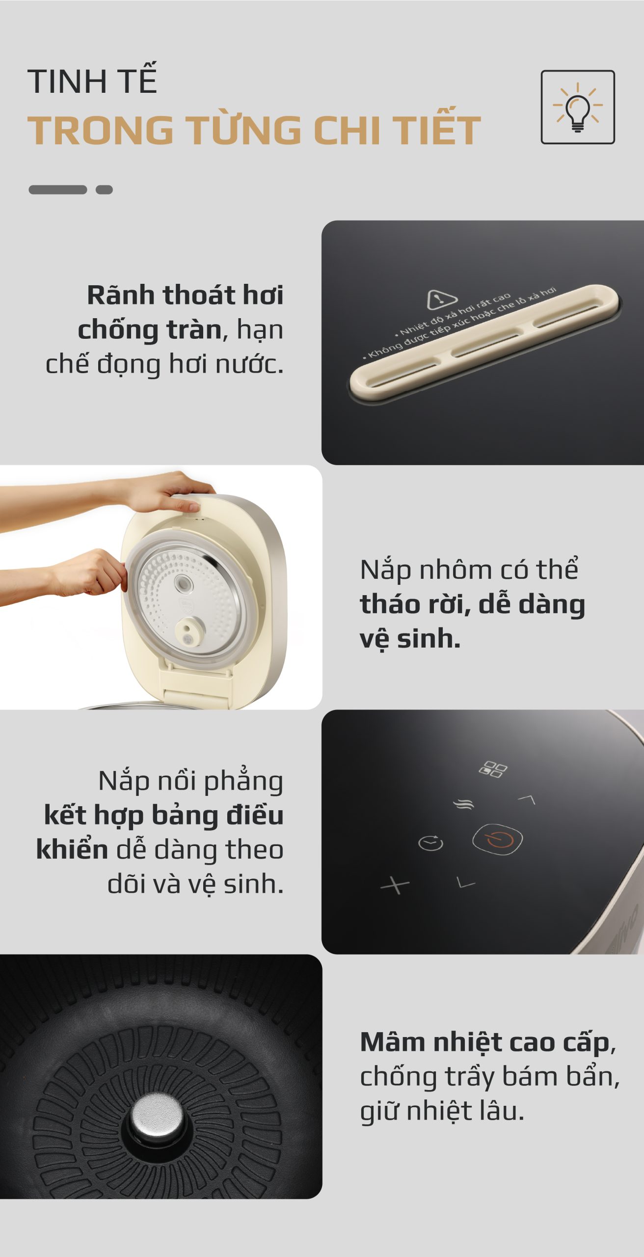 Nồi Cơm Điện Cao Tần OLIVO RC800IH