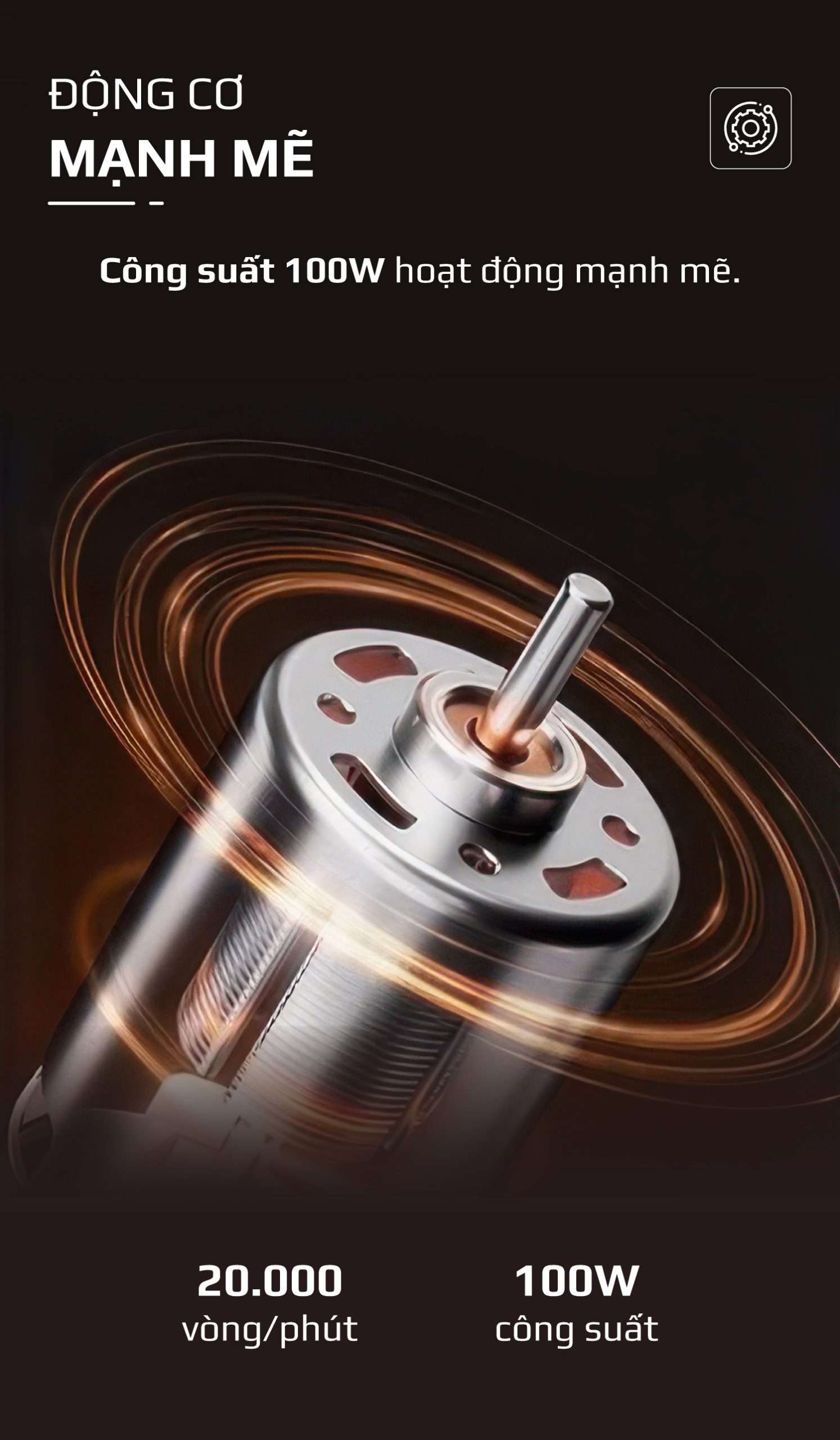 Máy Xay Sinh Tố Cầm Tay OLIVO PB02