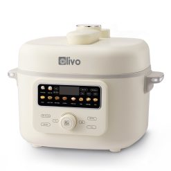 Nồi Áp Suất Điện Đa Năng OLIVO PC40 – Nồi 2 Nắp, 3 Chế Độ Nấu, Màn Hình OLED Hiện Đại, Lòng Nồi INOX 304, Đa Chức Năng 10 Chế Độ Cài Sẵn, Dung Tích 4L, Công Suất 1300W