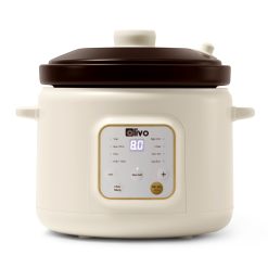 Nồi Nấu Chậm Olivo OSC30 - 9 Chế Độ Cài Sẵn, Bảng Điều Khiển Điện Tử, Lòng Gốm Tráng Men, Nắp Gốm Giữ Nhiệt, Dung tích 3L, Thông Minh, Tiện Lợi.